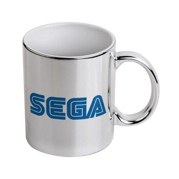 SEGA, Mug ceramic, silver mirror, 330ml