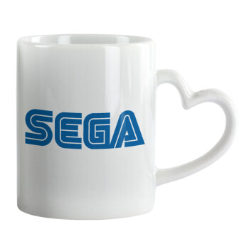 SEGA, Mug heart handle, ceramic, 330ml