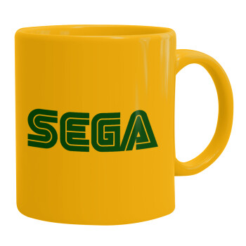 SEGA, Ceramic coffee mug yellow, 330ml (1pcs)