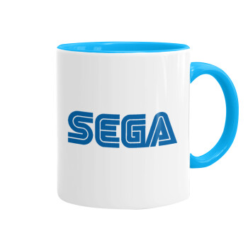 SEGA, Mug colored light blue, ceramic, 330ml
