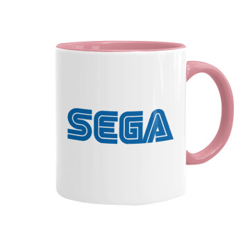 SEGA, Κούπα χρωματιστή ροζ, κεραμική, 330ml