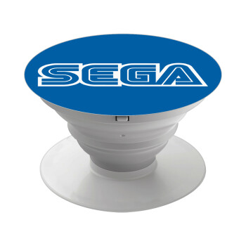 SEGA, Pop Socket Λευκό Βάση Στήριξης Κινητού στο Χέρι