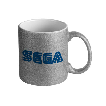 SEGA, Κούπα Ασημένια Glitter που γυαλίζει, κεραμική, 330ml
