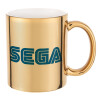 Mug ceramic, gold mirror, 330ml