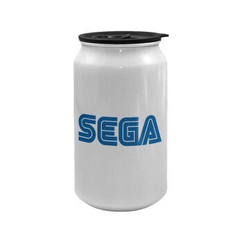 SEGA, Κούπα ταξιδιού μεταλλική με καπάκι (tin-can) 500ml
