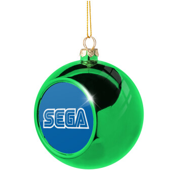 SEGA, Χριστουγεννιάτικη μπάλα δένδρου Πράσινη 8cm