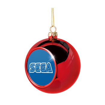 SEGA, Χριστουγεννιάτικη μπάλα δένδρου Κόκκινη 8cm