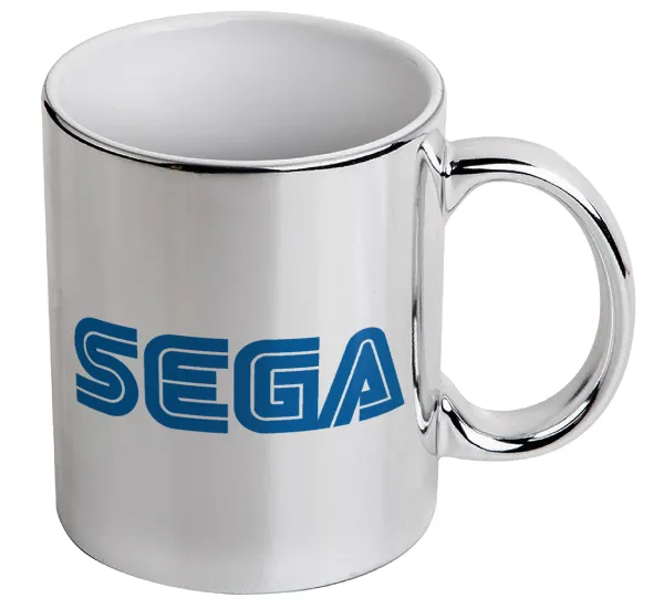 SEGA — Κούπα κεραμική, ασημένια καθρέπτης, 330ml