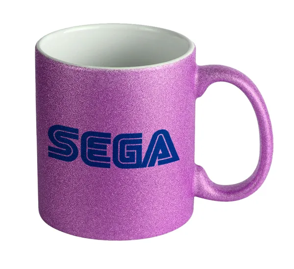 SEGA — Κούπα Μωβ Glitter που γυαλίζει, κεραμική, 330ml