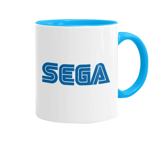 SEGA — Mug colored light blue, ceramic, 330ml
