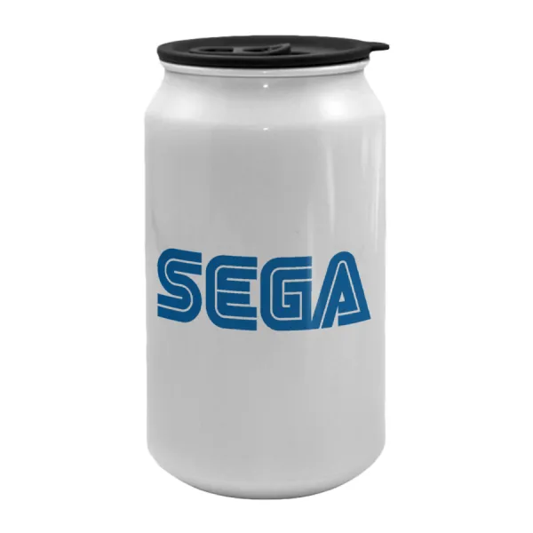 SEGA — Metal travel mug with lid (tin can), 500ml