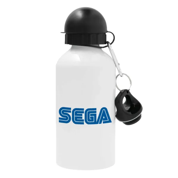SEGA — Metal water bottle, White, aluminum 500ml