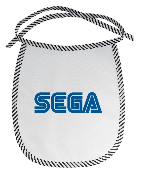 SEGA — Stain-resistant baby bib with tie, black