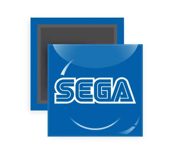 SEGA — Square fridge magnet, 5x5cm