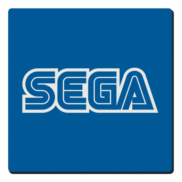 SEGA — Square wooden magnet, 6x6cm