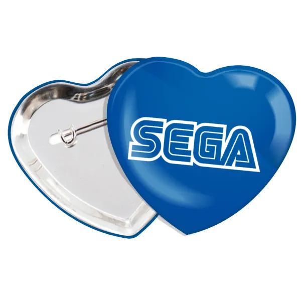 SEGA — Heart pin badge (57x52mm)