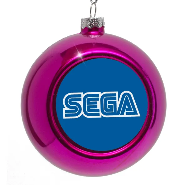 SEGA — Purple Christmas tree ornament bauble 8cm