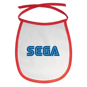 SEGA, Σαλιάρα μωρού αλέκιαστη με κορδόνι Κόκκινη