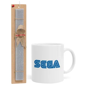 SEGA, Easter Set, Ceramic Cup (330ml) & Easter aromatic flat candle (30cm) (GRAY)