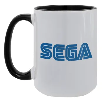 SEGA, Κούπα Mega 15oz, κεραμική Μαύρη, 450ml