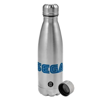 SEGA, Metallic water bottle, stainless steel, 750ml