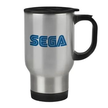 SEGA, Κούπα ταξιδιού ανοξείδωτη με καπάκι, διπλού τοιχώματος (θερμό) 450ml