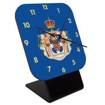 Βασίλειον της Ελλάδος, Επιτραπέζιο ρολόι ξύλινο με δείκτες (10cm)