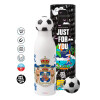 Soccer Metal mug thermos, double wall, 550ml