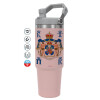 Pink color, 890ml (30oz) stainless Steel Tumbler with Handle
