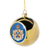Στολίδι Χριστουγεννιάτικη μπάλα δένδρου Χρυσή 8cm