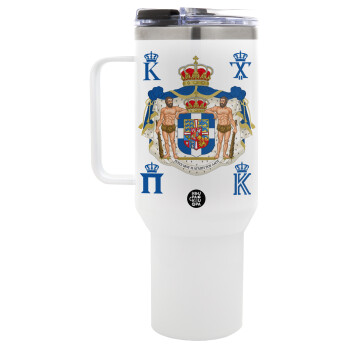 Hellas kingdom, Mega Stainless steel Tumbler with lid, double wall 1,2L