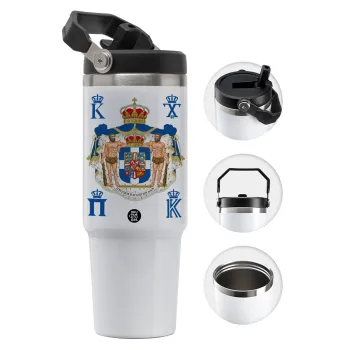 Hellas kingdom, 30oz stainless Steel Tumbler with Handle