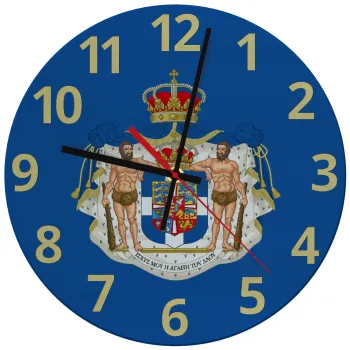 Hellas kingdom, Ρολόι τοίχου γυάλινο (30cm)
