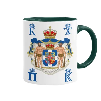 Hellas kingdom, Mug colored green, ceramic, 330ml