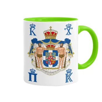 Hellas kingdom, Mug colored light green, ceramic, 330ml