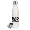 DAD, fixer of all thinks, Metal mug thermos White (Stainless steel), double wall, 500ml