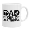 DAD, fixer of all thinks, Ceramic coffee mug, 330ml (1pcs)