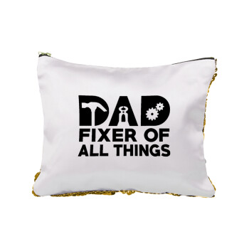 DAD, fixer of all thinks, Τσαντάκι νεσεσέρ με πούλιες (Sequin) Χρυσό