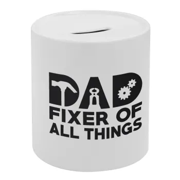 DAD, fixer of all thinks, Κουμπαράς πορσελάνης με τάπα