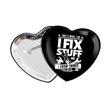 I fix stuff, Κονκάρδα παραμάνα καρδιά (57x52mm)