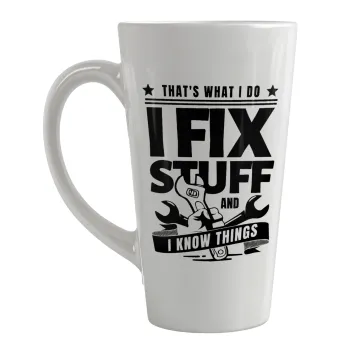 I fix stuff, Κούπα κωνική Latte Μεγάλη, κεραμική, 450ml