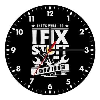 I fix stuff, Wooden wall clock (20cm)