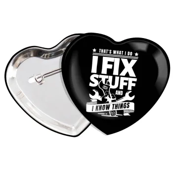 I fix stuff, Κονκάρδα παραμάνα καρδιά (57x52mm)
