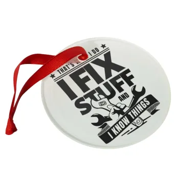 I fix stuff, Christmas ornament glass 9cm