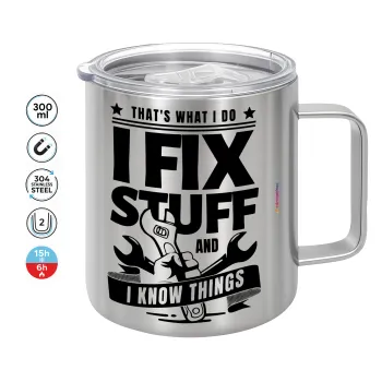 I fix stuff, Mug Stainless steel double wall 300ml