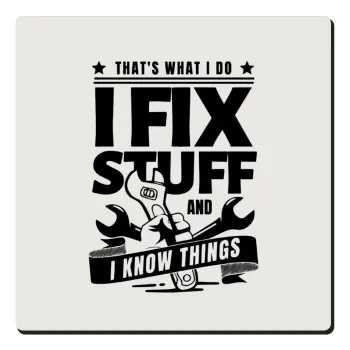 I fix stuff, Τετράγωνο μαγνητάκι ξύλινο 6x6cm