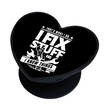 I fix stuff, Phone Holders Stand  καρδιά Μαύρο Βάση Στήριξης Κινητού στο Χέρι