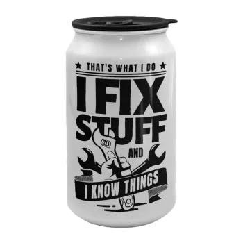 I fix stuff, Κούπα ταξιδιού μεταλλική με καπάκι (tin-can) 500ml