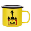 Metallic enamel MATT Yellow cup 360ml