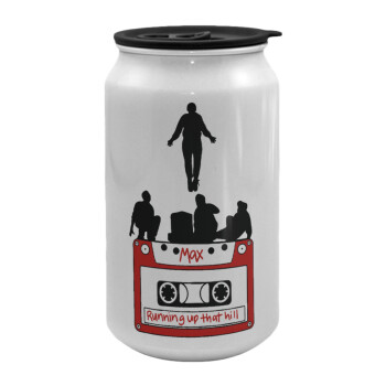 Running up that hill, Stranger Things, Κούπα ταξιδιού μεταλλική με καπάκι (tin-can) 500ml